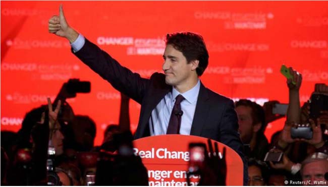  پیروزی حزب لیبرال کانادا در انتخابات این کشور